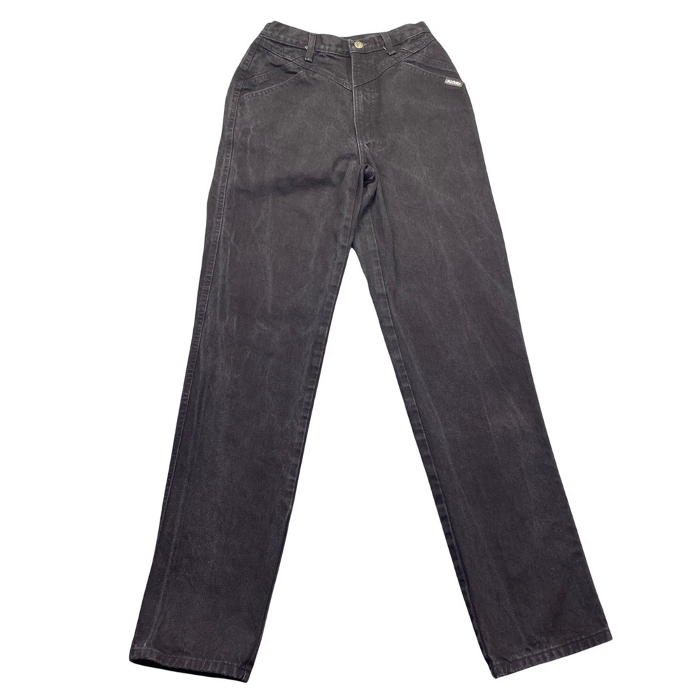 Vintage Rocky Mountain Clothing Co Black High Rise Western Jeans RS075AWO Sz 7/8